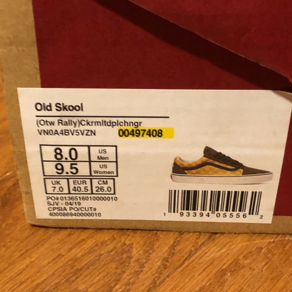 Old school vans) Size 8 multicolor - Picture 3 of 4